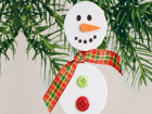 Висящ снежен човек за оригинална елха, която ще изненада дори Дядо Коледа