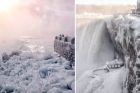 Истинското замръзнало кралство: Ниагарският водопад замръзна частично 