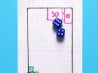 Лист хартия с квадратчета и две зарчета – само това ви трябва за една забавна игра