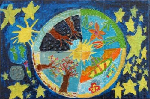 Наградените участници в конкурса за детска рисунка „Сезоните на моята планета“