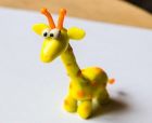 Весели животни от пластилин: направете си чуден жираф