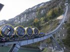 Само за смелчаци: най-стръмният влак в света беше открит в Швейцария