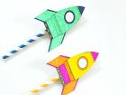 Летяща ракета само от сламка и хартия