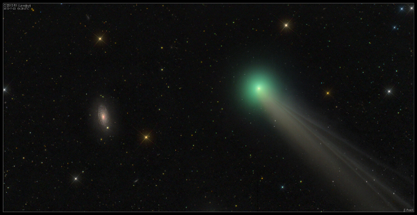 Зелена комета в небето тази вечер