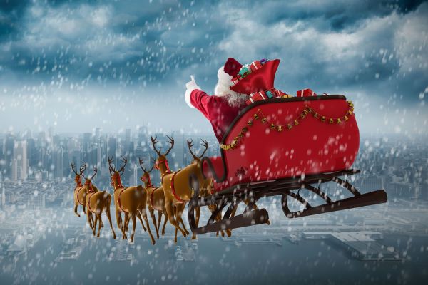 Дядо Коледа приготви впряга с елените и потегли, ще прелети и през София