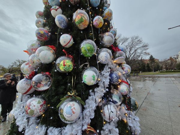 Над 20 000 светлини ще грейнат на коледната елха в София Над 20 000 светлини ще грейнат на коледната елха в София