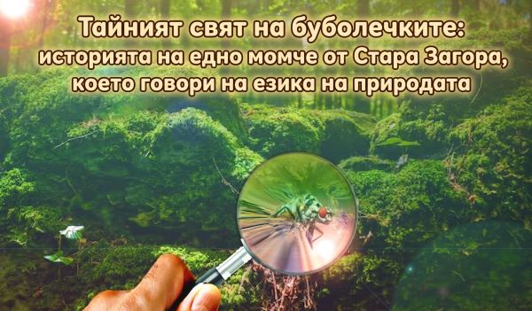 Тайният свят на буболечките: историята на едно момче от Стара Загора, което говори на езика на природата