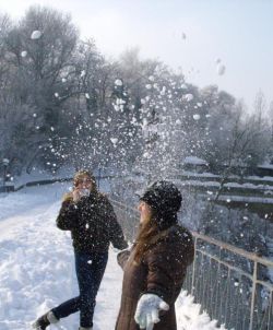 Първият сняг за 2008 година в Добрич