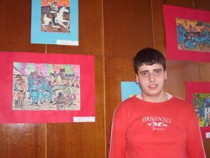 Млад художник от Помощното училище в Плевен подреди първа самостоятелна изложба