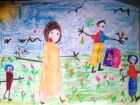 Рисунка на Доминика Чобанова на 5 години