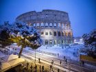 За първи път от 2012 година: Сняг затрупа Рим